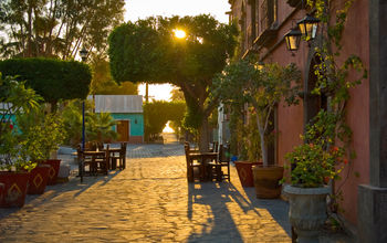 A street in Loreto, Mexico