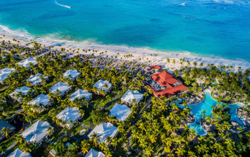 An aerial view of the Caribe Deluxe Princess