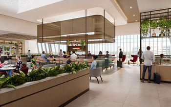 Capital One Lounge CLT rendering