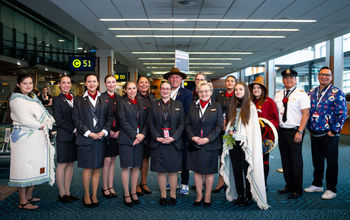 Celebratory indigenous flight from YVR to YYZ on Air Canada.