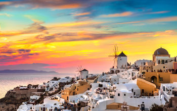 Sunset in Santorini