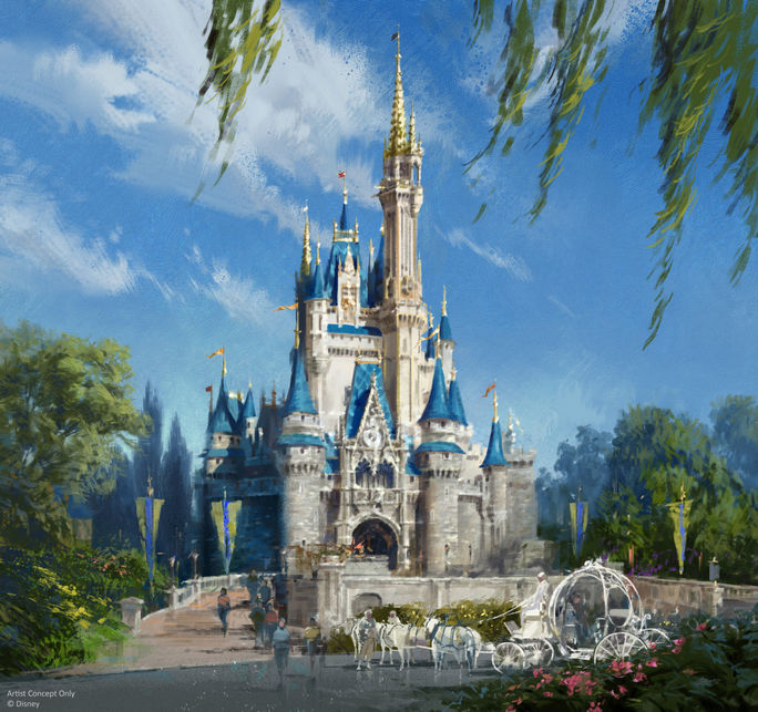Cinderella Castle New Colors Rendering