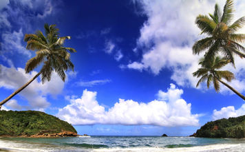 Beautiful beach in Dominica (photo via gydyt0jas / iStock / Getty Images Plus)