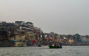 Varanasi, one of the oldest cities in the world and the holiest in India, is famous for its ghats, or stairs leading to the Ganges River, where nightly Hindu prayer ceremonies take places. 