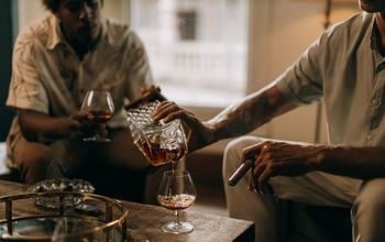 Drinking rum in the Dominican Republic