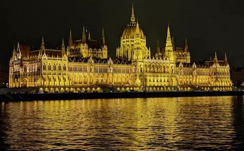Hungarian Parliament Building in Budapest, christmas, budapest, hungary