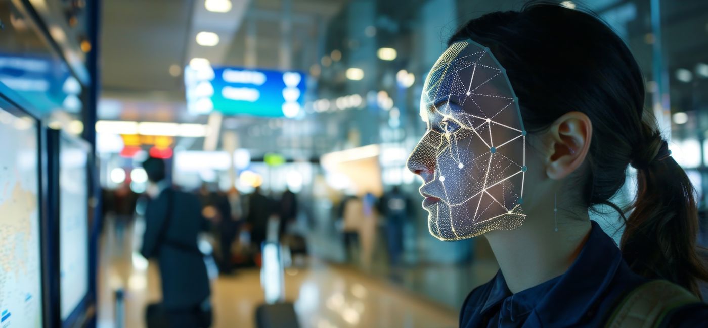 Image: A fully biometric check-in process at the airport. (Photo Credit: Courtesy AdobeStock)