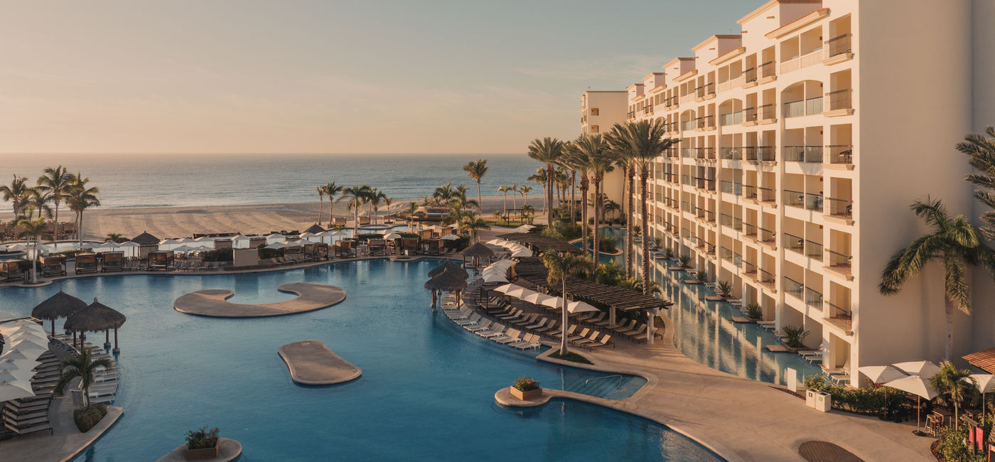 Image: Aerial shot of Hyatt Ziva Los Cabos (Photo Credit: Playa Hotels & Resorts)