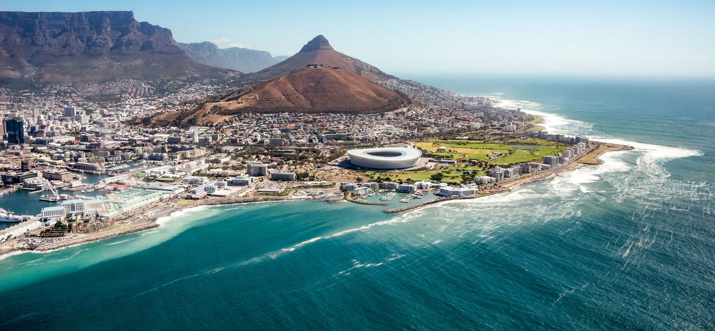 Image: Aerial view of Cape Town, South Africa. (Photo Credit: Daco/Adobe Stock)