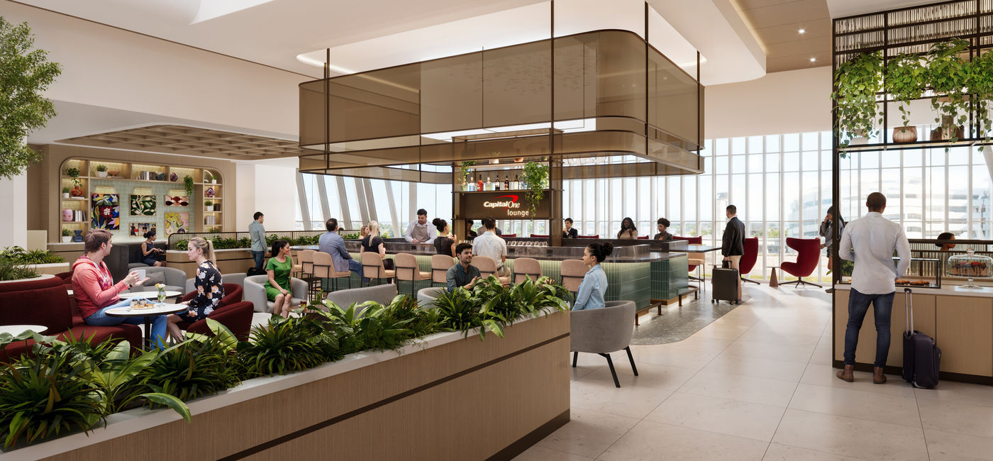 Image: Capital One Lounge CLT rendering (Photo Credit: Courtesy Capital One)