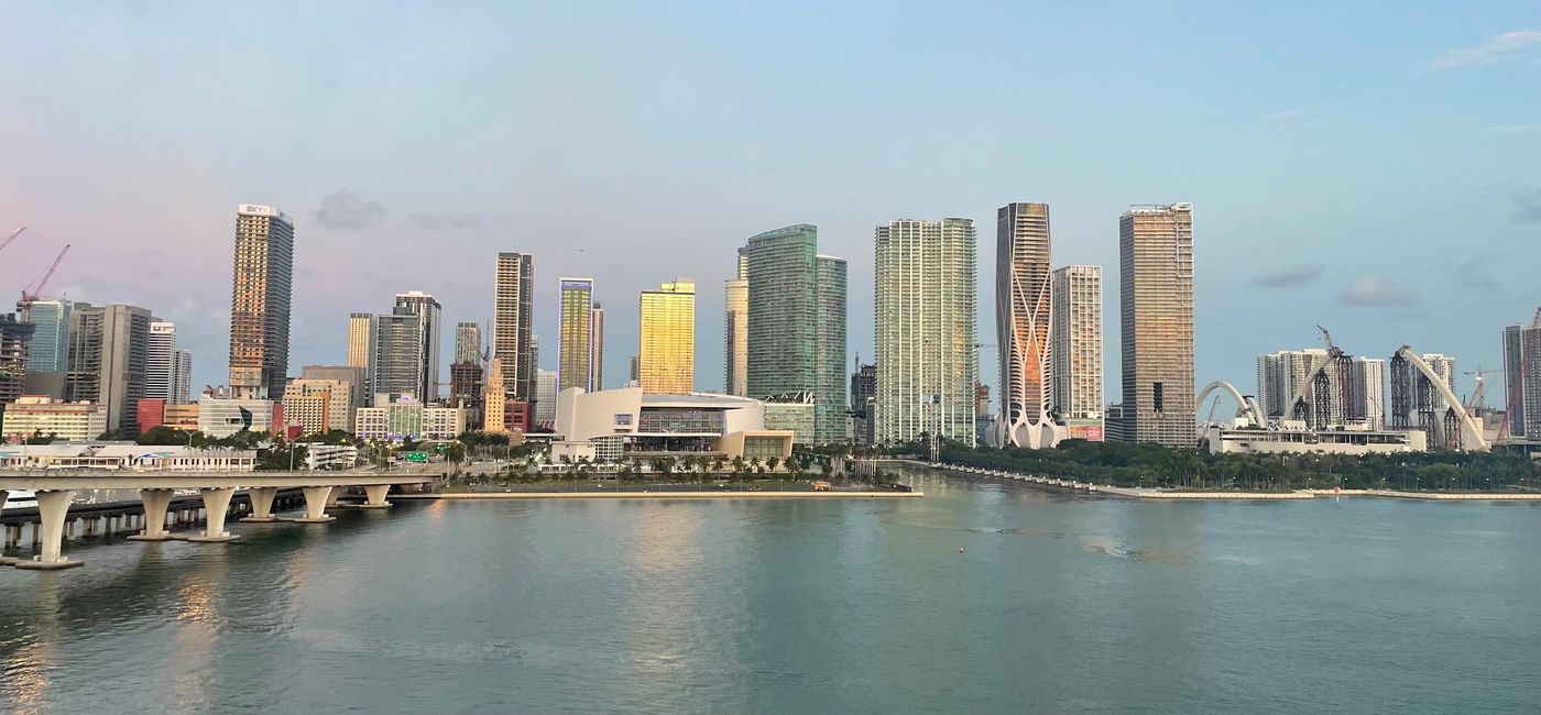 Image: Downtown Miami viewed from PortMiami. (Photo Credit: Patrick Clarke)