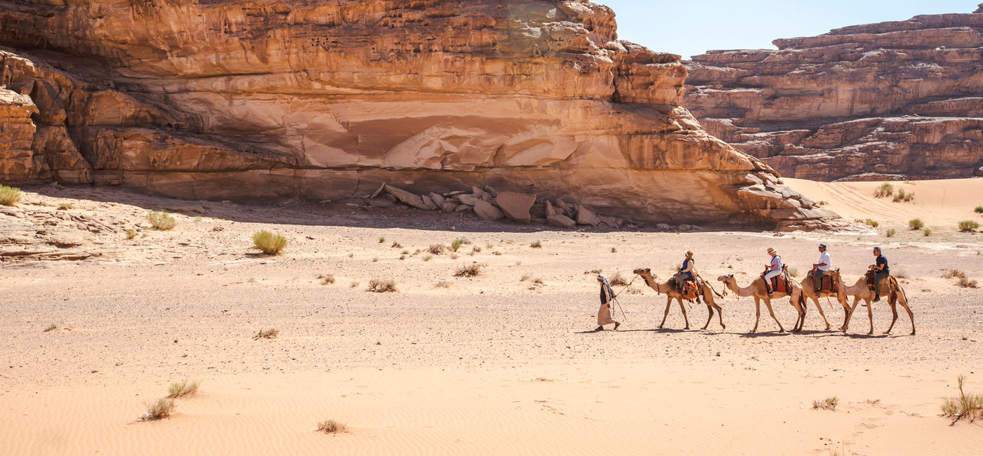 Image: G Adventures Jordan Wadi Rum Desert Camel Ride (Photo Credit: G Adventures)