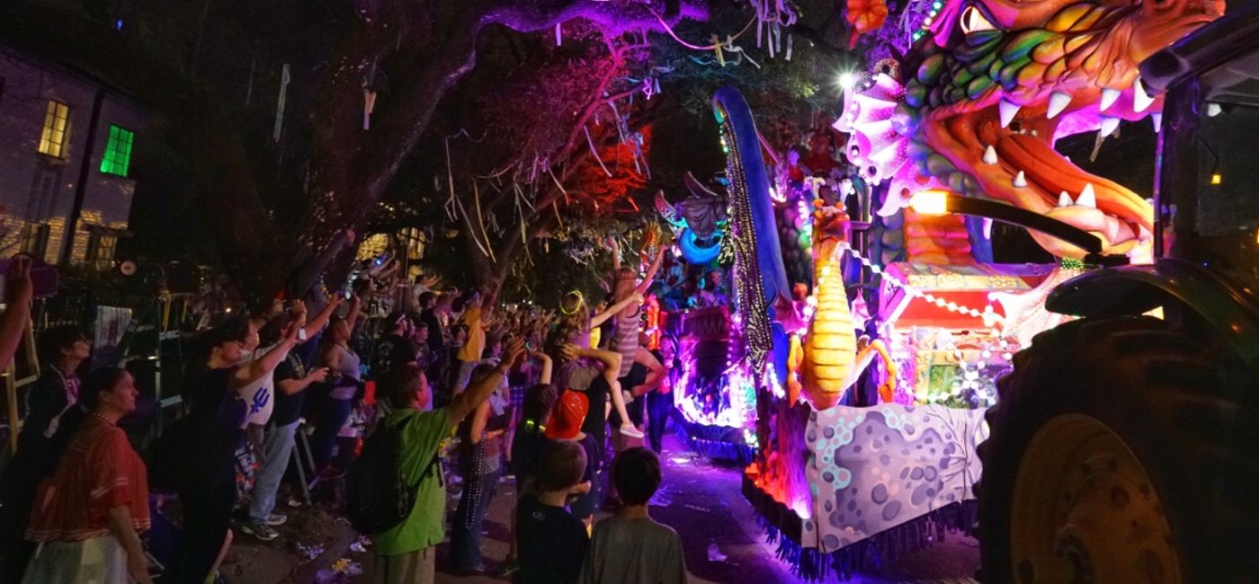 Image: Mardi Gras in New Orleans (Photo Credit: New Orleans & Company/Paul Broussard)