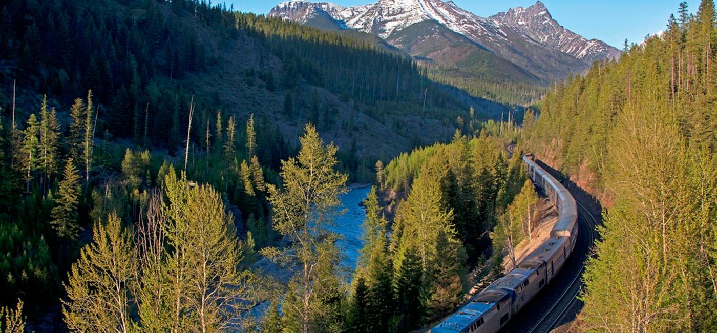 Image: PHOTO: Amtrak's Empire Builder in Glacier National Park (Photo Credit: (photo via Amtrak))