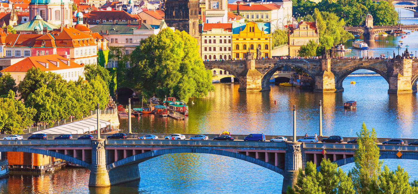 Image: Scenic summer aerial view of Prague, Czech Republic (Photo via scanrai / iStock / Getty Images Plus)