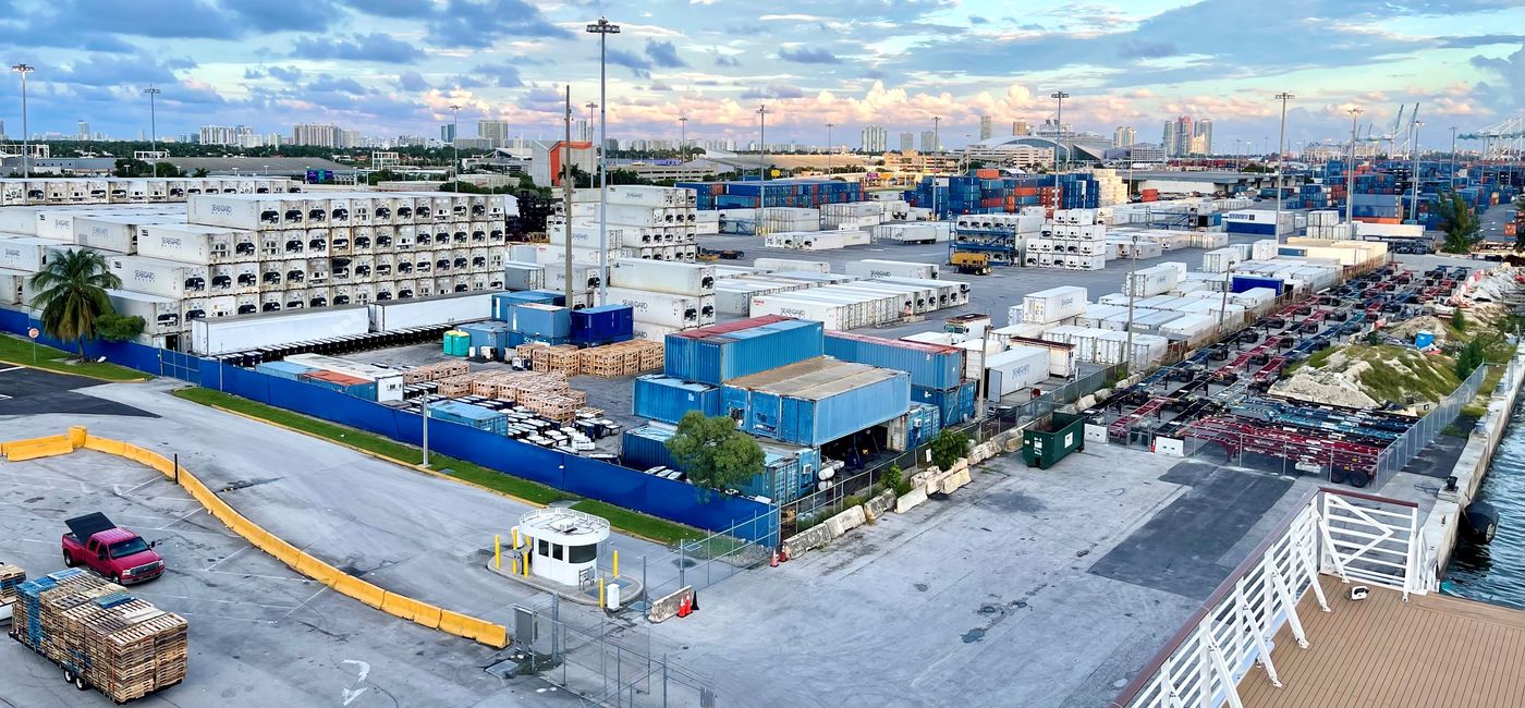 Image: The CDC’s recommendation against cruising has resulted in cancellations. Pictured, PortMiami (photo via Codie Liermann)