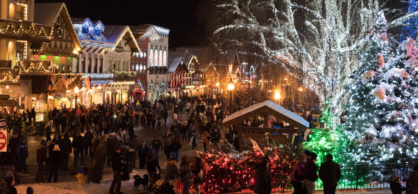 Image: The lights of Leavenworth at Christmas. (Photo via balakc / Flickr / Creative Commons)