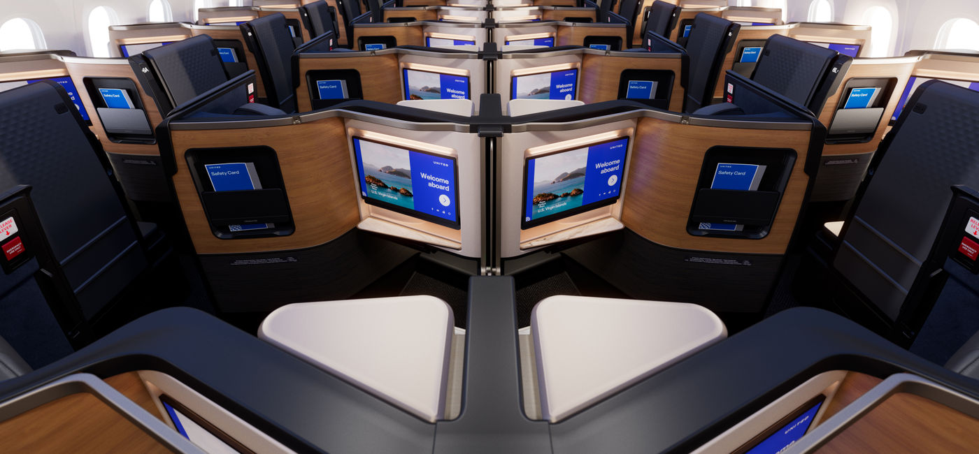 Image: The new United Elevated design for the United Polaris Studio business class suites. (Photo Credit: United Airlines)