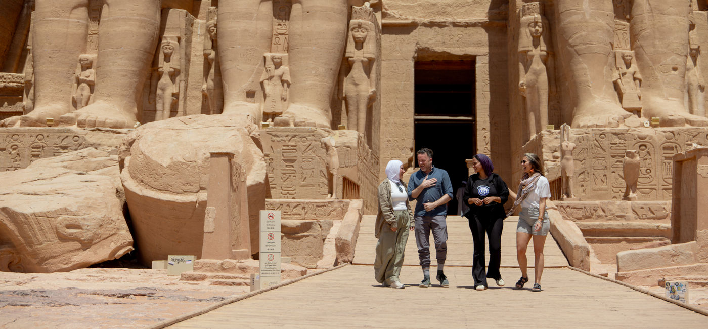 Image: Travelers visit Abu Simbel, Egypt with G Adventures. (Photo Credit: © G Adventures Inc.)