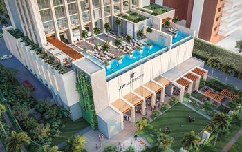 Rendering of the JW Marriott Hotel San Salvador, El Salvador.