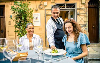 Guests at Palermo dine around