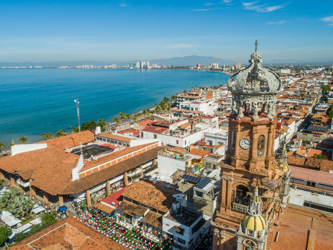 Outlook over Puerto Vallarta, Jalisco, Mexico.