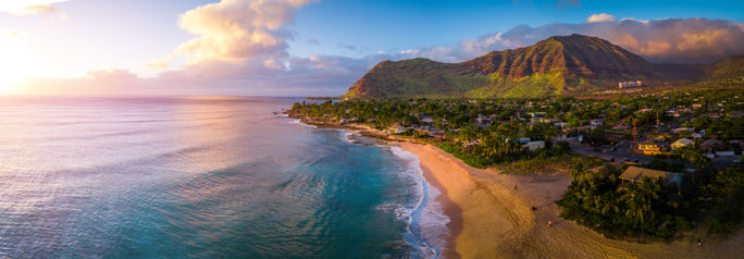 Papaoneone Beach on Oahu's west coast, Hawaii.