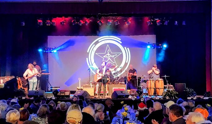 Steve Azar performs in Greenville, Mississippi, during the "Steve Azar's Mississippi" event exclusively for Viking guests.