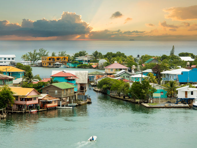The Oak Ridge area of Roatan, Honduras.