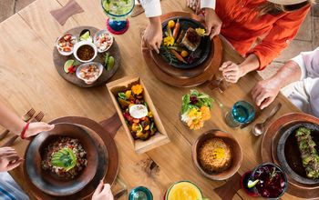 A delicious dinner in Los Cabos, Mexico