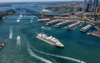The Seabourn Quest sailing in Australia.